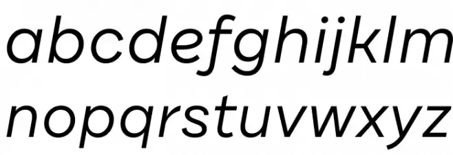 DraftB-RegularIta Schriftart Kleinbuchstaben