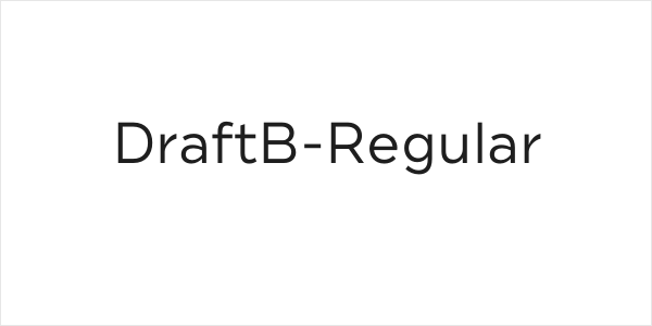 DraftB-Regular Logo