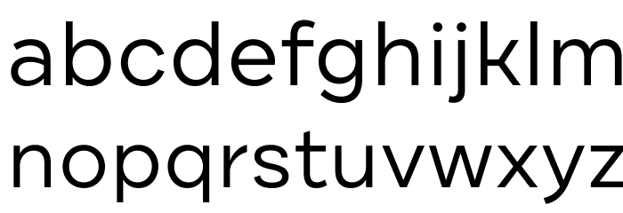 DraftB-Regular Font LOWERCASE