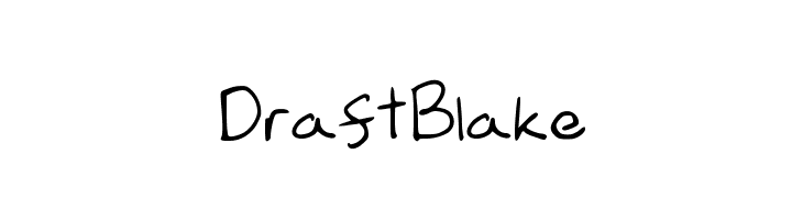 DraftBlake Font