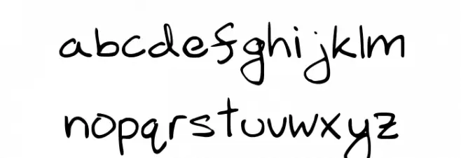 DraftBlake फ़ॉन्ट लोअरकेस