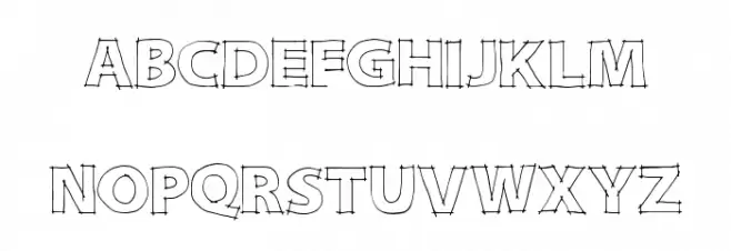 DraftQuick Schriftart Groß