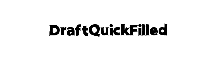 DraftQuickFilled  font caratteri gratis