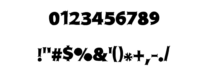 DraftQuickFilled Font OTHER CHARS