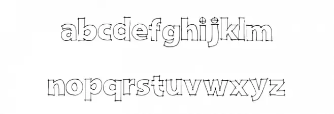 DraftQuick 字体 小写