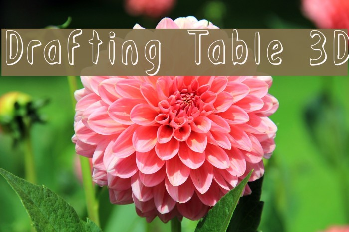 Drafting Table 3D Fonte examples