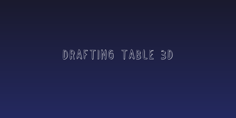 Drafting Table 3D Social Header