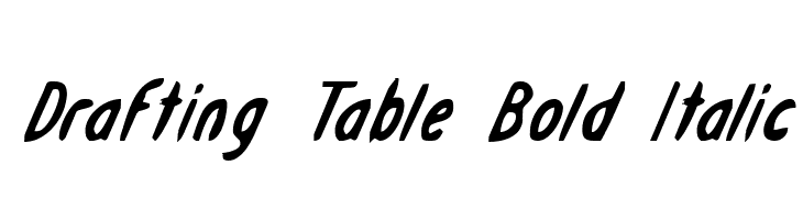 Drafting Table Bold Italic  Frei Schriftart Herunterladen