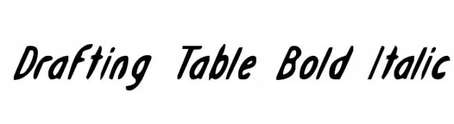 Drafting Table Bold Italic  Frei Schriftart Herunterladen