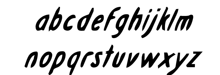 Drafting Table Bold Italic Font LOWERCASE