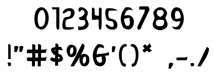 Drafting Table Bold Font OTHER CHARS