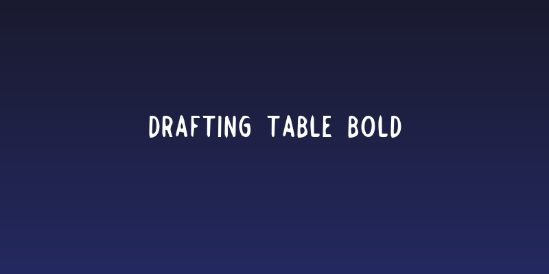 Drafting Table Bold Social Header