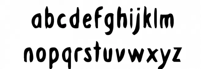 Drafting Table Bold Font LOWERCASE