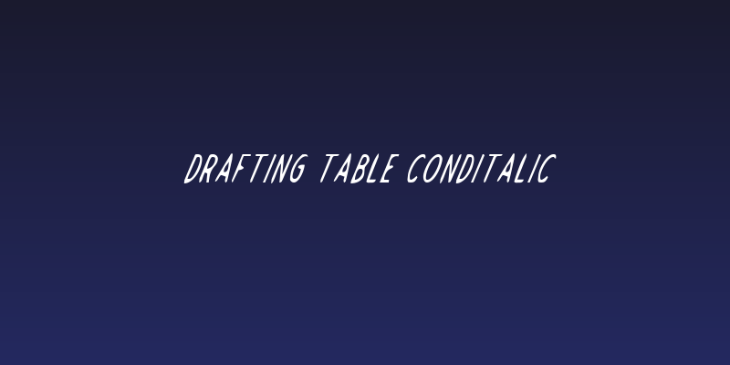 Drafting Table CondItalic Social Header