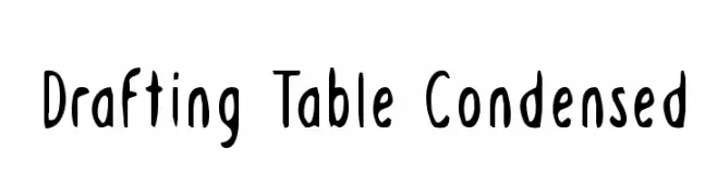 Drafting Table Condensed  Descarca Fonturi Gratis