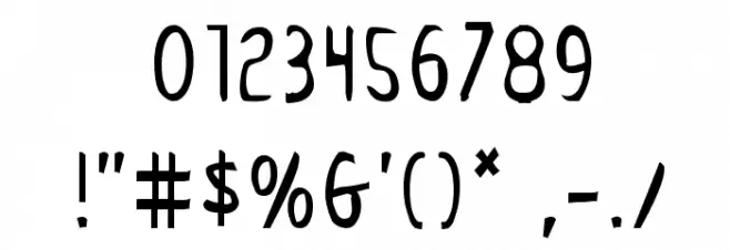 Drafting Table Condensed Font OTHER CHARS