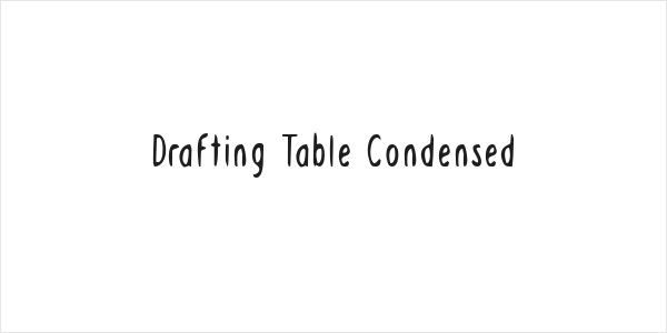 Drafting Table Condensed Logo
