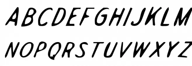 Drafting Table Expanded Italic フォント 大文字