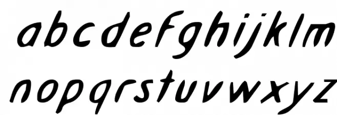 Drafting Table Expanded Italic फ़ॉन्ट लोअरकेस