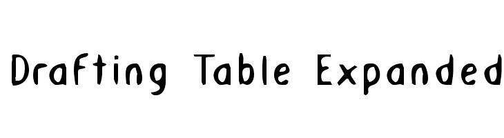 Drafting Table Expanded  フリーフォントのダウンロード