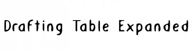 Drafting Table Expanded  Frei Schriftart Herunterladen