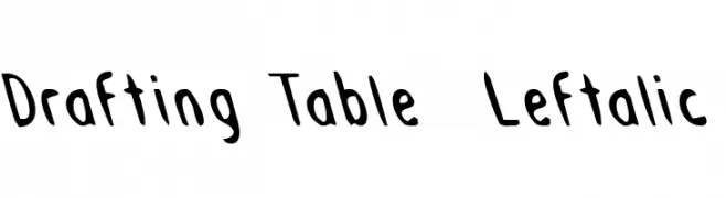 Drafting Table  Leftalic  नि: शुल्क फ़ॉन्ट्स डाउनलोड
