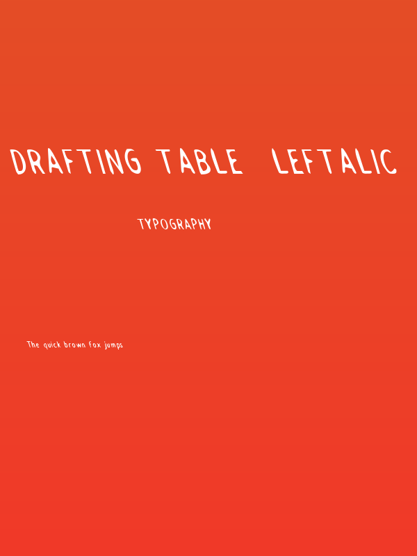 Drafting Table  Leftalic Poster