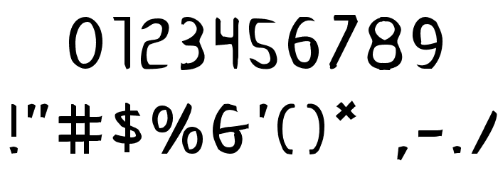 Drafting Table Font OTHER CHARS