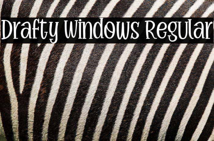 Drafty Windows Regular Example 1