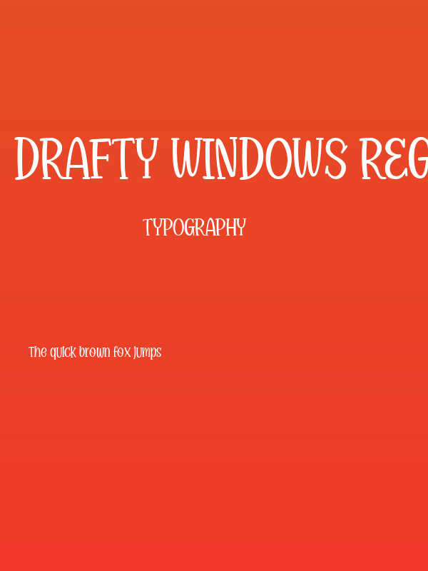 Drafty Windows Regular Poster