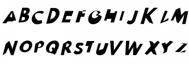 Drag You Down フォント 大文字