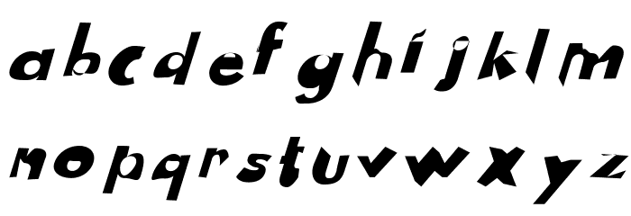 Drag You Down Font LOWERCASE