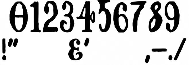 Dragging Canoe Font Alte caractere