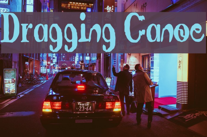 Dragging Canoe Шрифта examples