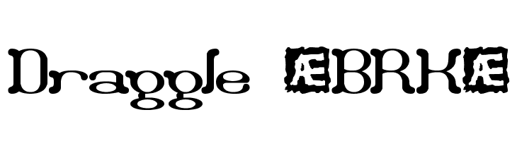 Draggle [BRK]  フリーフォントのダウンロード