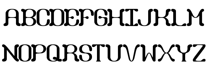 Draggle [BRK] フォント 大文字