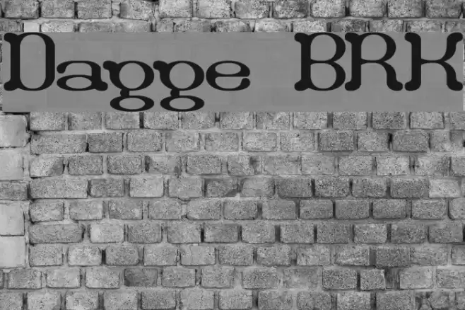 Draggle [BRK] Font examples