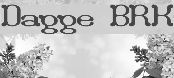 Draggle [BRK] Font examples