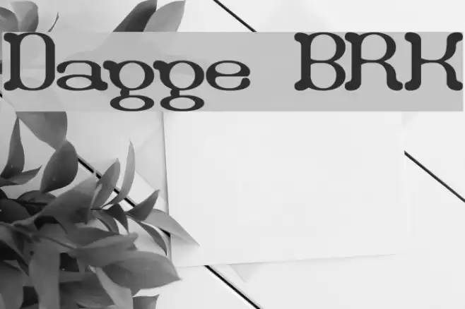 Draggle [BRK] Font examples