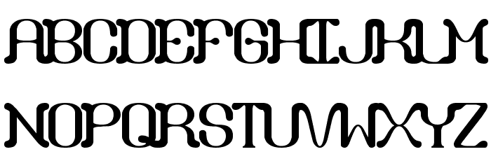 Draggle [over kerned] [BRK] フォント 大文字