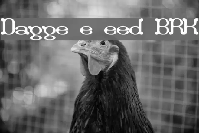 Draggle [over kerned] [BRK] Font examples