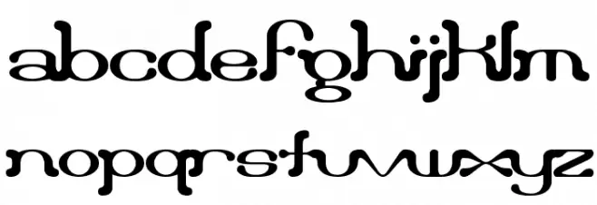 Draggle [over kerned] [BRK] 字体 小写