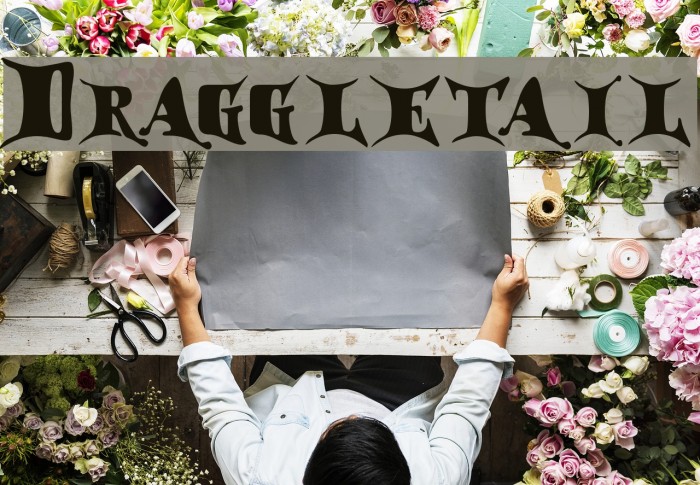 Draggletail Font examples