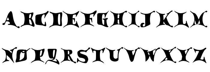 Draggletail Font LOWERCASE