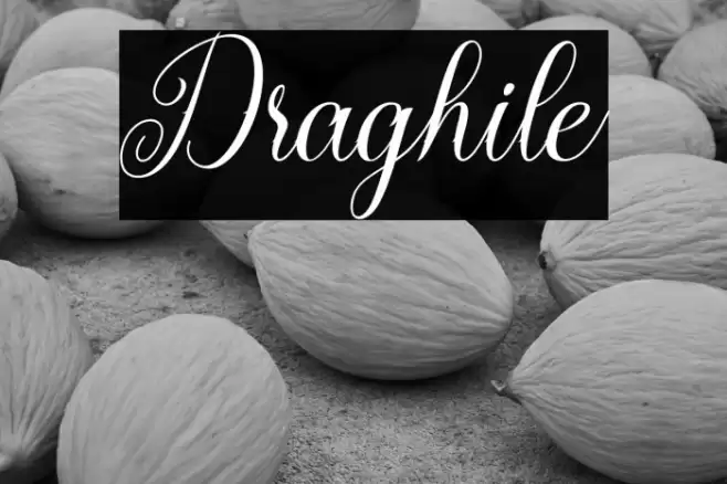 Draghile Font examples