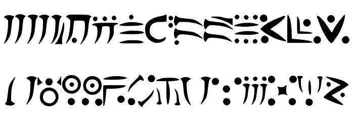 Dragomooriya Medium Font LOWERCASE