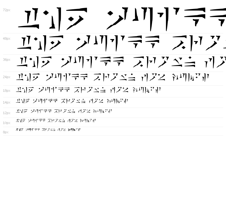 Dragon Alphabet [Thuum] Waterfall