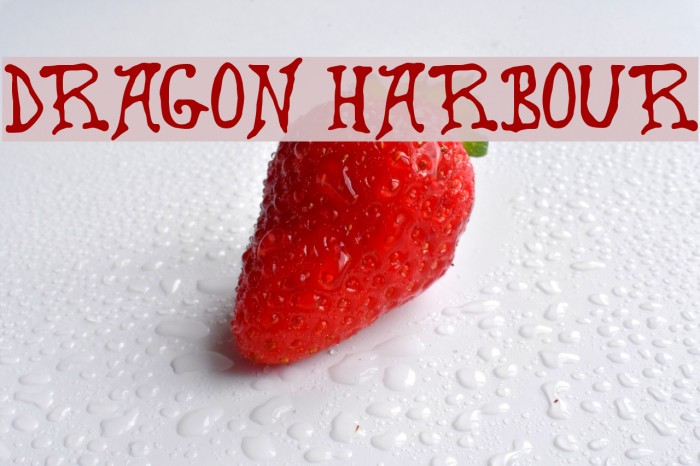 Dragon Harbour Schriftart examples