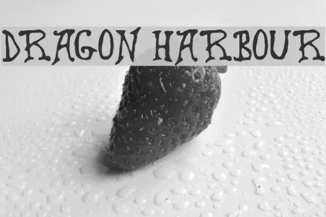 Dragon Harbour Schriftart examples