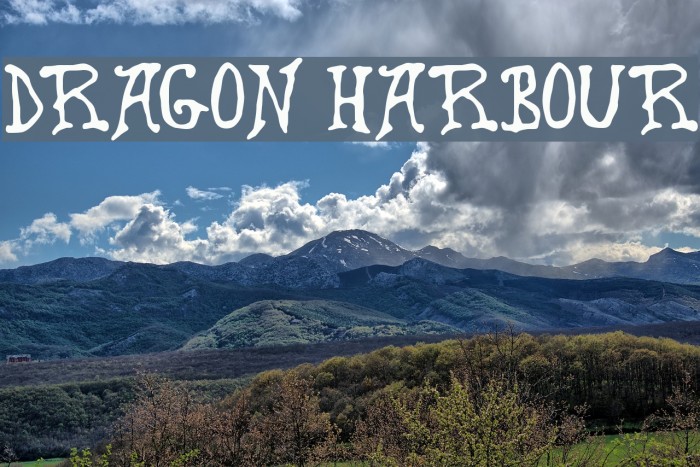 Dragon Harbour Schriftart examples
